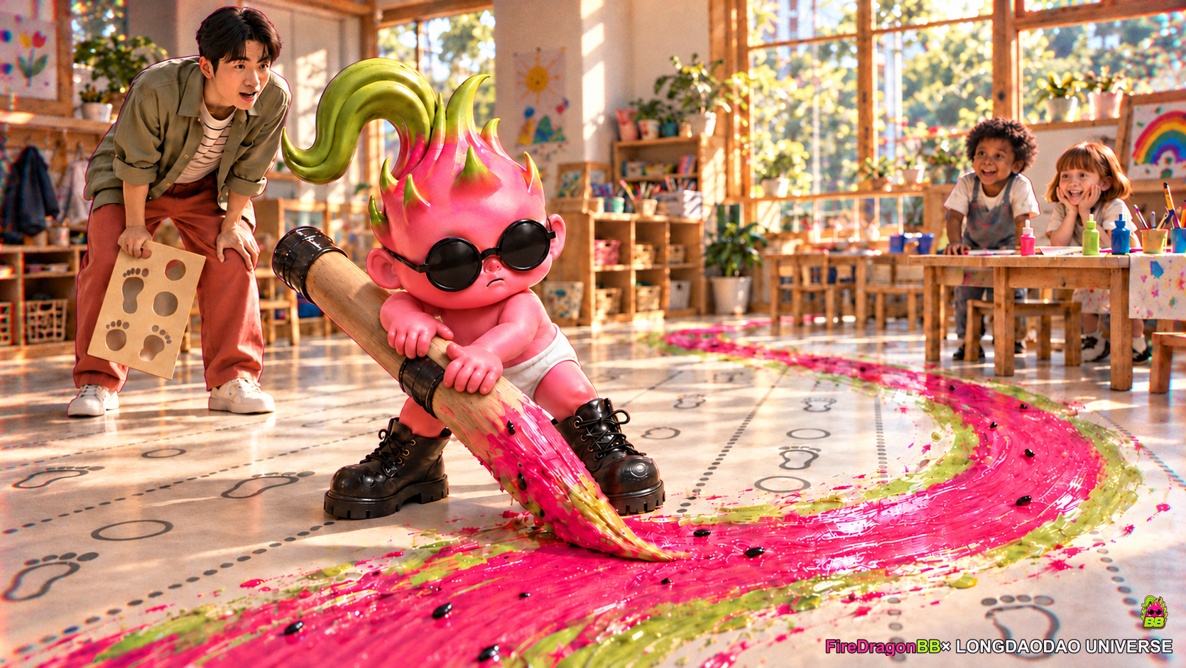 Fire Dragon BB story artwork: Rules Kindergarten