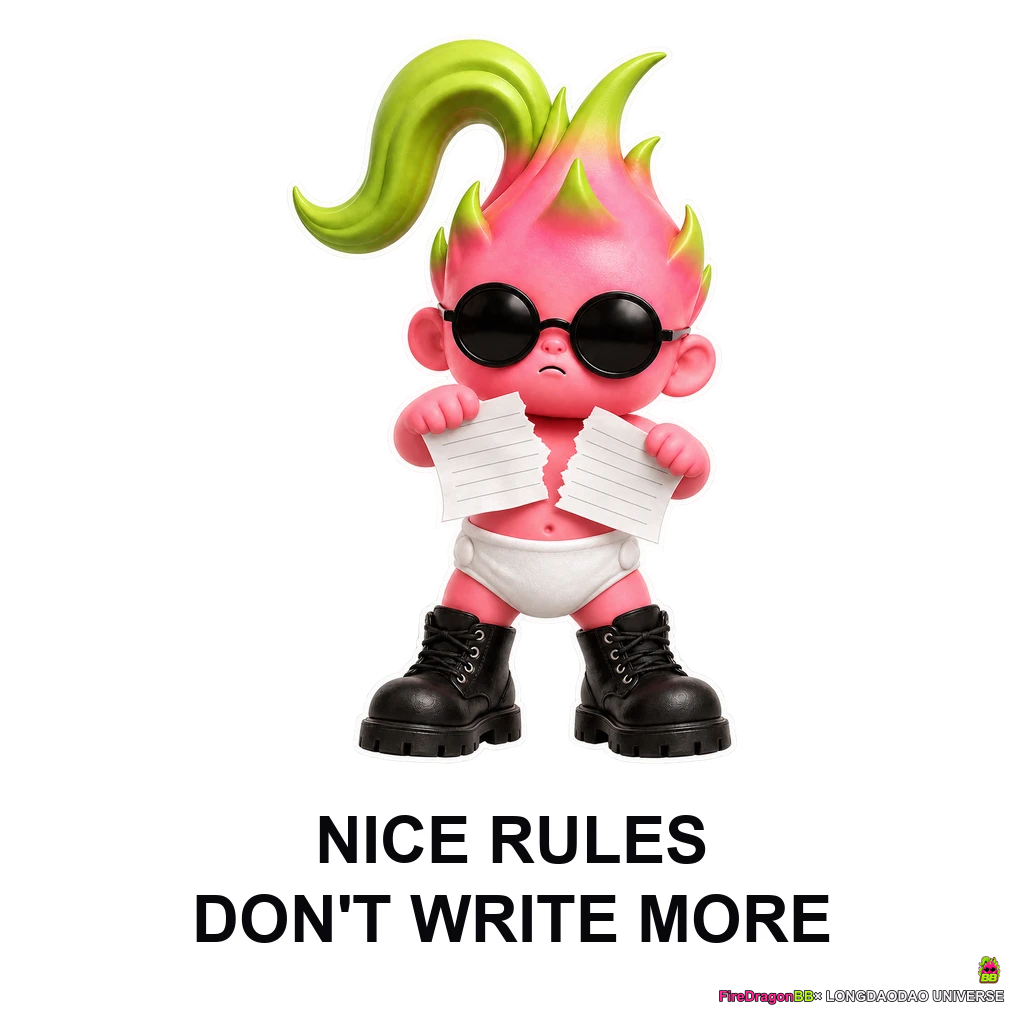 NICE RULES，DON'T WRITE MORE