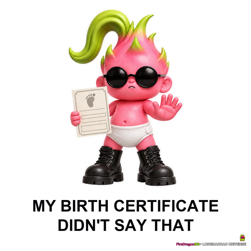 MY BIRTH CERTIFICATE，DIDN'T SAY THAT