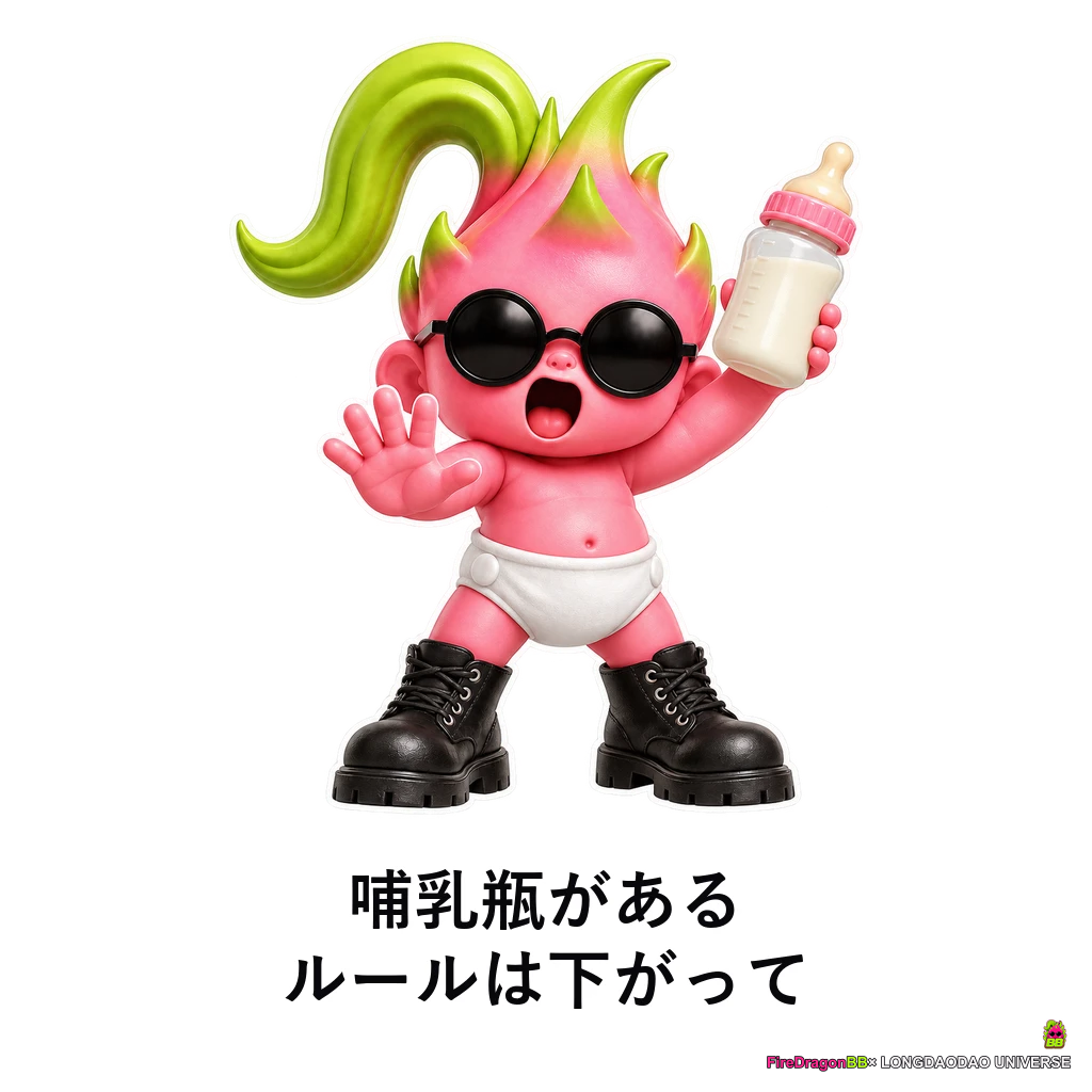 哺乳瓶がある，ルールは下がって