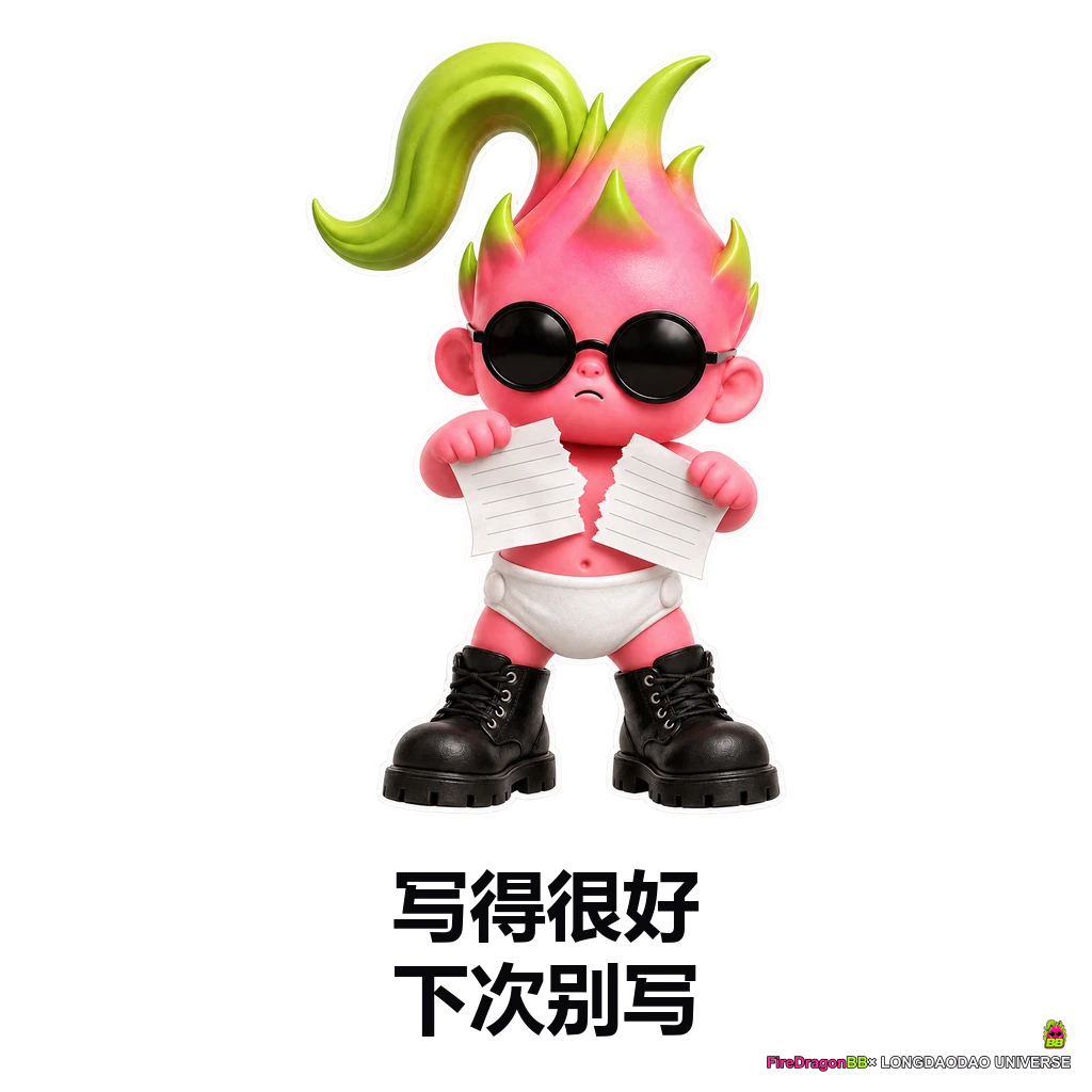 写得很好，下次别写