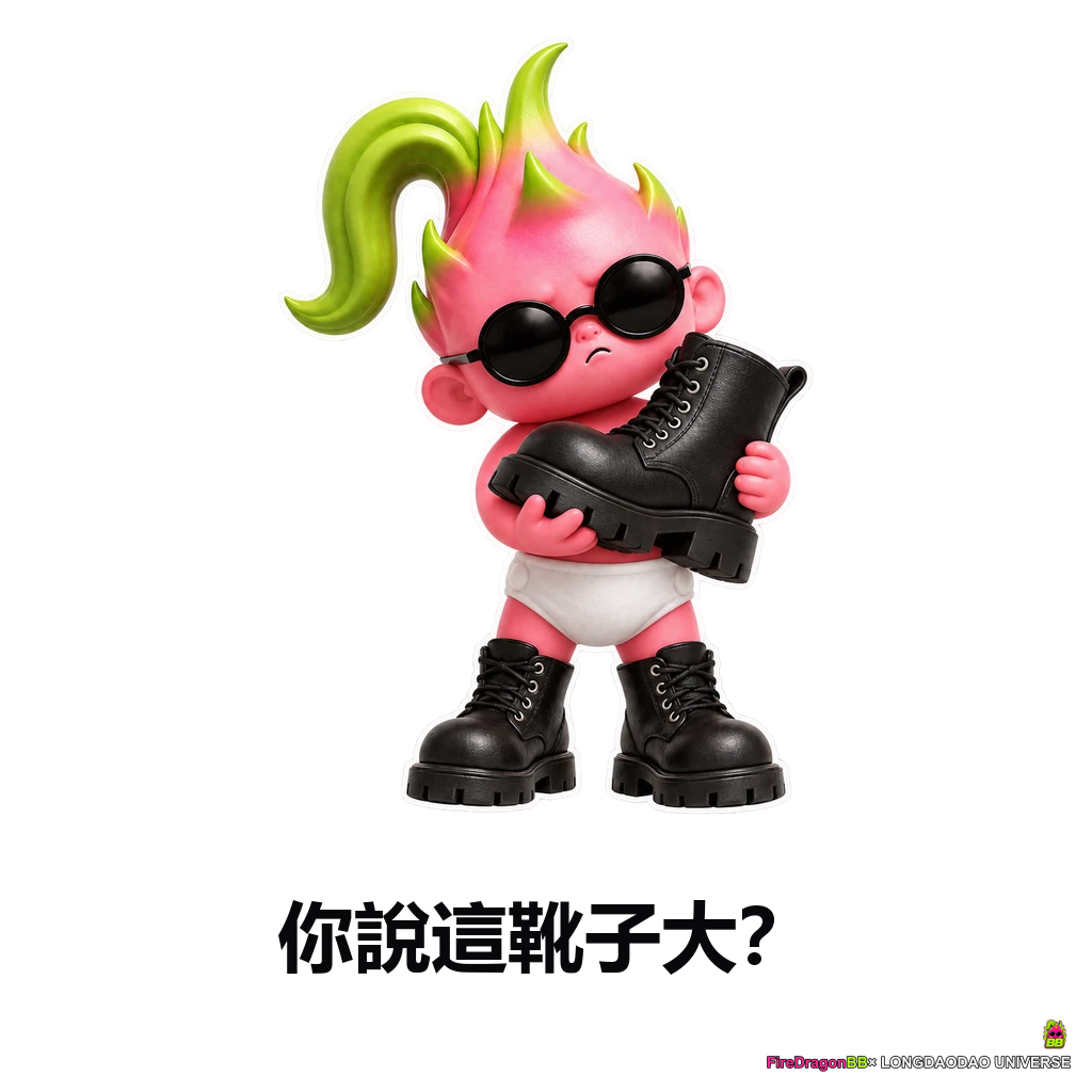 你說這靴子大？
